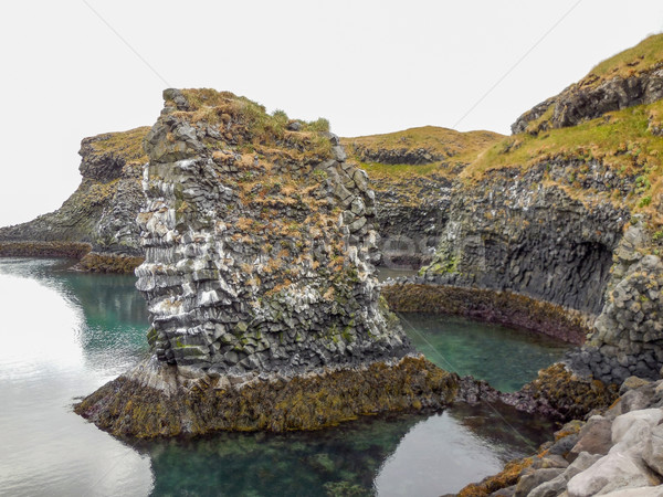 Wybrzeża dekoracje Islandia plaży krajobraz Zdjęcia stock © prill