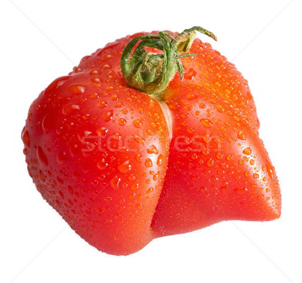 Сток-фото: странно · влажный · томатный · красный · белый