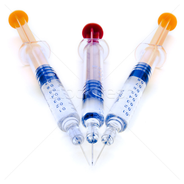Geneeskunde drie verschillend hart Blauw witte Stockfoto © Pruser