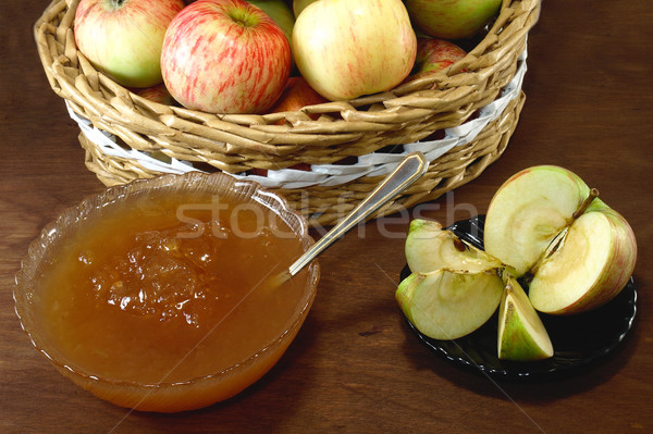 Apple jam and apple Stock photo © Pruser