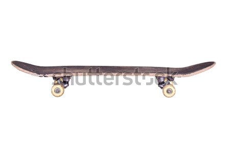 Vechi folosit skateboard lemn fitness Imagine de stoc © pterwort
