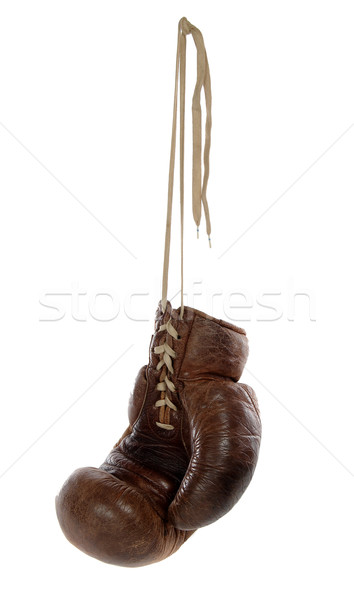antique brown boxing glove  Stock photo © pterwort