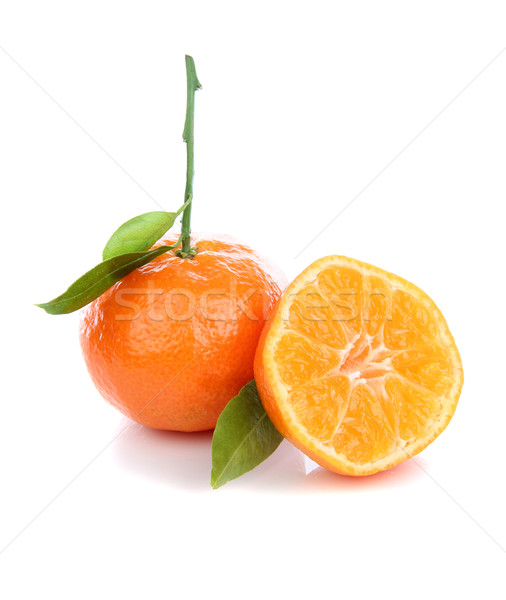 fresh mandarin orange Stock photo © pterwort