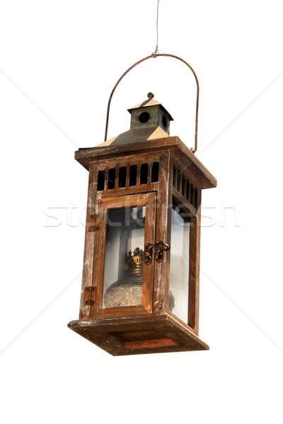 old wooden lantern Stock photo © pterwort