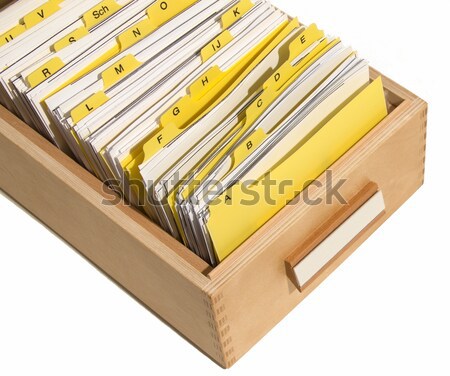 index card file box Stock photo © pterwort