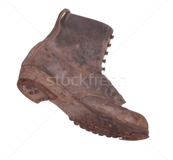 old boot with steel shoe sole Stock photo © pterwort