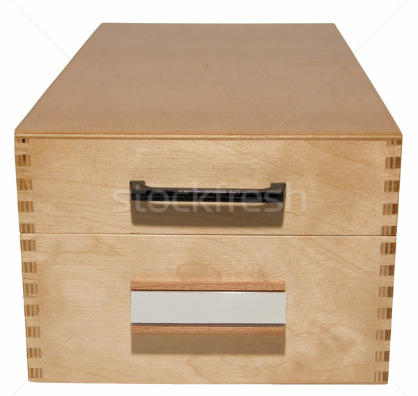 wooden card index box  Stock photo © pterwort