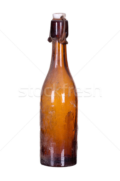 Velho poeirento garrafa projeto fundo champanhe Foto stock © pterwort