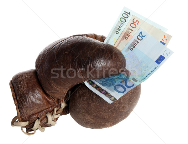 boxing glove with banknotes Stock photo © pterwort