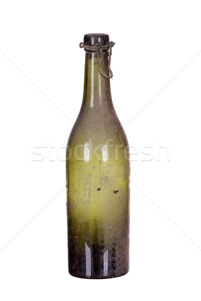 Starych zakurzony butelki projektu tle szampana Zdjęcia stock © pterwort