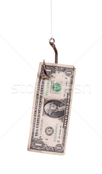 fishhook with dollar note Stock photo © pterwort