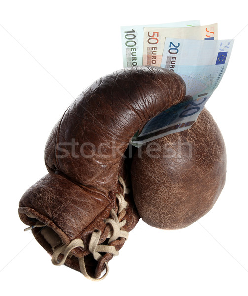 Сток-фото: боксерская · перчатка · европейский · белый · спорт · окна