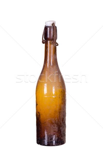 старые пыльный бутылку дизайна фон шампанского Сток-фото © pterwort