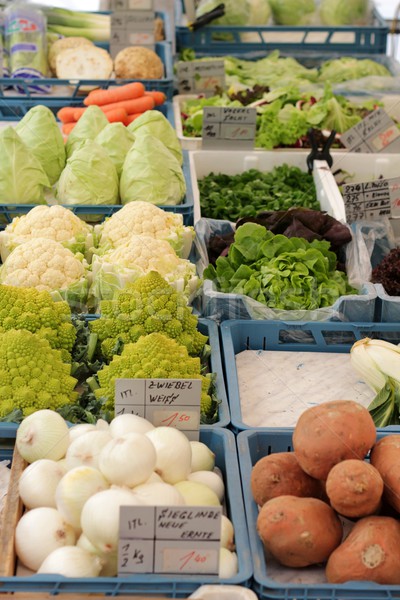 veg stall with fresh veg Stock photo © pterwort