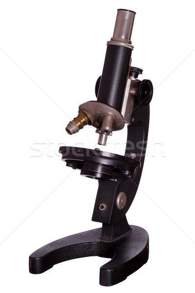 old black microscope Stock photo © pterwort