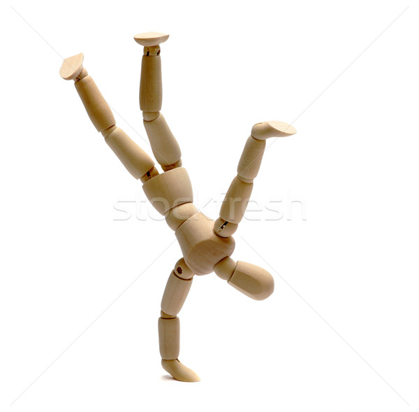 Lalek taniec freestyle ręce strony dance Zdjęcia stock © pterwort