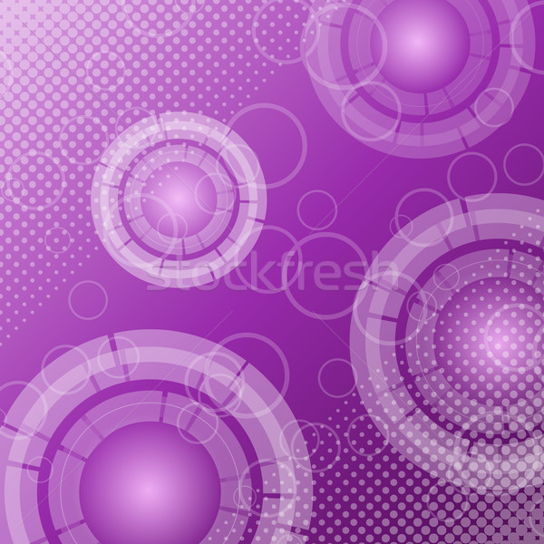 Abstract technology on violet background Stock photo © punsayaporn