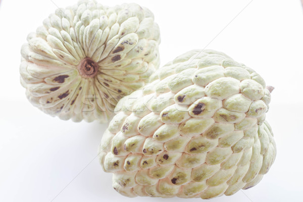 Fructe tropicale crema măr izolat alb fruct Imagine de stoc © punsayaporn