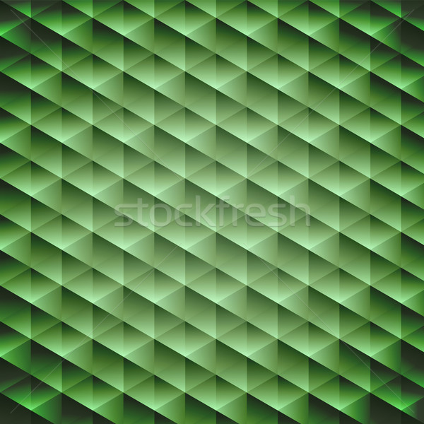 Green emerald geometric cubic background Stock photo © punsayaporn