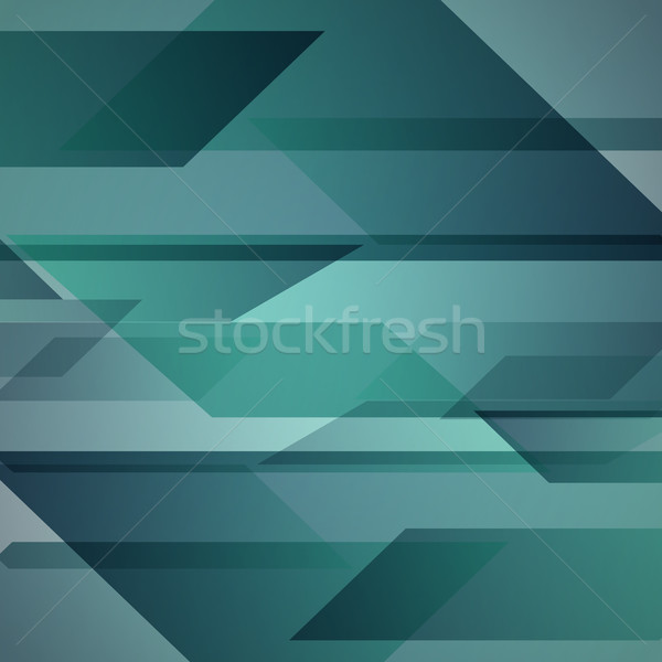 Abstract green background with geometric shapes overlapping Stock photo © punsayaporn