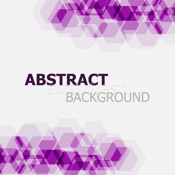 Abstract violet hexagon stoc vector afaceri Imagine de stoc © punsayaporn
