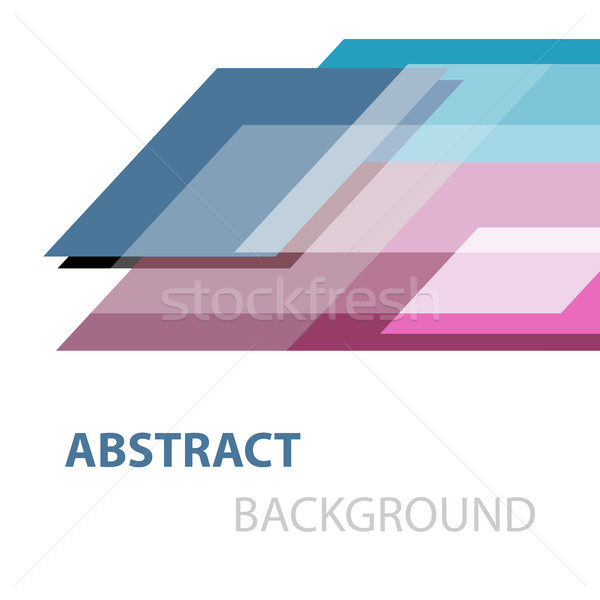 Abstract geometric overlapping on white background Stock photo © punsayaporn