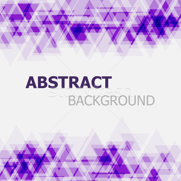 Abstract purple triangle overlapping background Stock photo © punsayaporn
