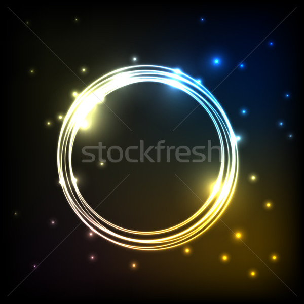 Absztrakt színes plazma körök stock vektor Stock fotó © punsayaporn