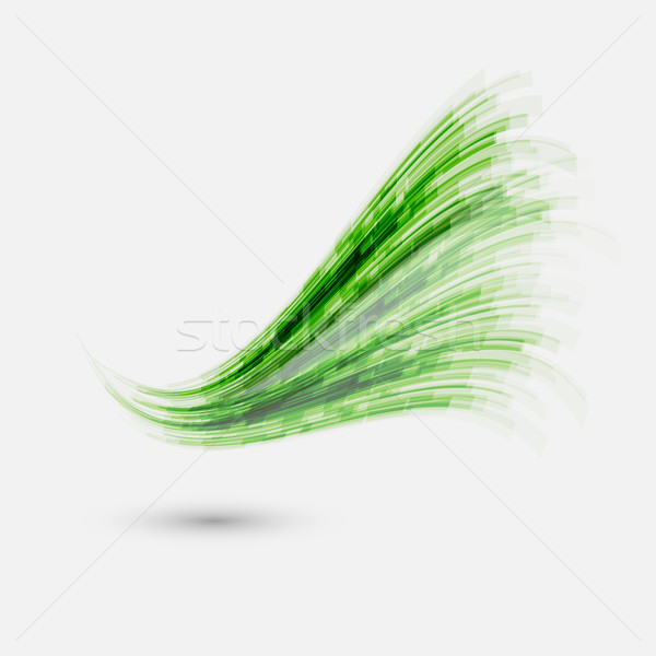 Green wave element for design Stock photo © punsayaporn