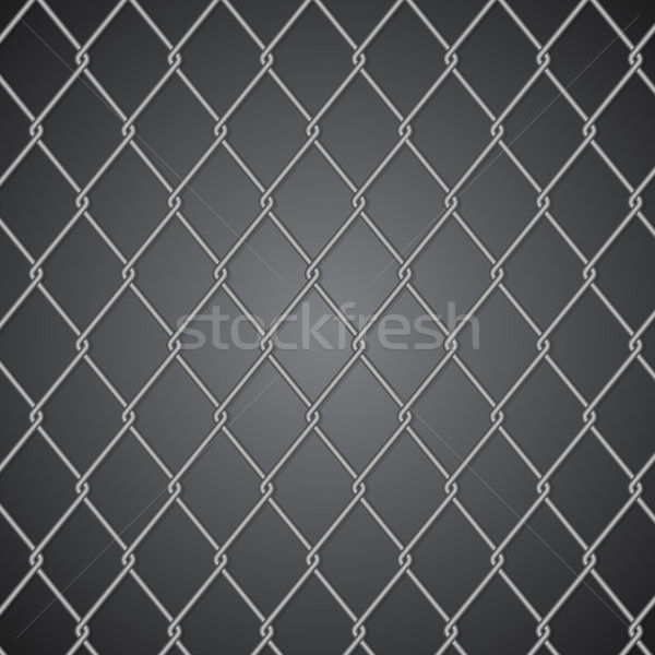 Metal fence on dark background Stock photo © punsayaporn