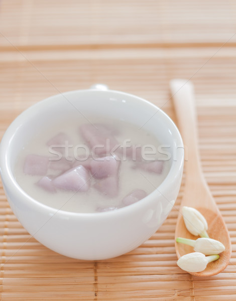 Tajska deser mąka mleko kokosowe czas Fotografia Zdjęcia stock © punsayaporn