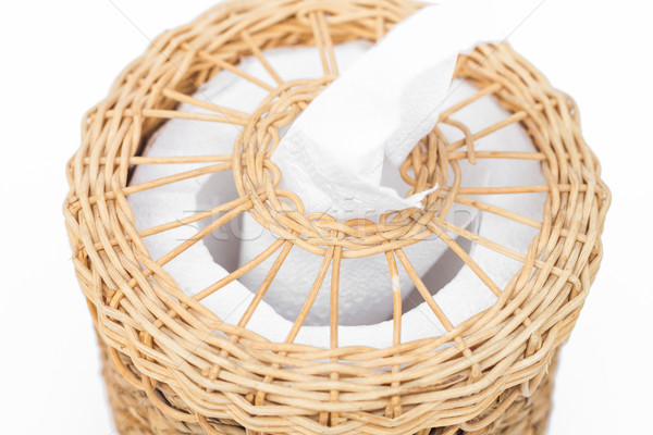 Craft weave tissue paper box Stock photo © punsayaporn