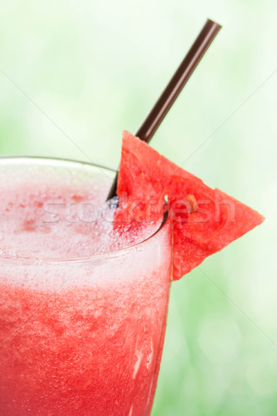 Közelkép piros víz dinnye gyümölcslé gyümölcs Stock fotó © punsayaporn