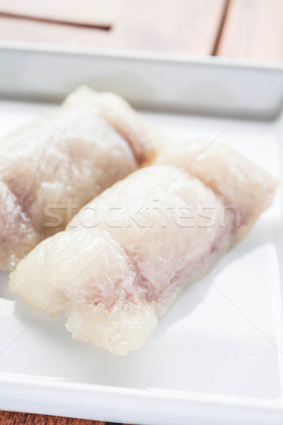 Bunch of mush with banana filling dessert Stock photo © punsayaporn