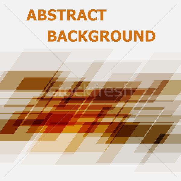 Abstract orange geometric overlapping design background Stock photo © punsayaporn