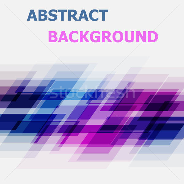 Abstract blue and pink geometric overlapping background Stock photo © punsayaporn