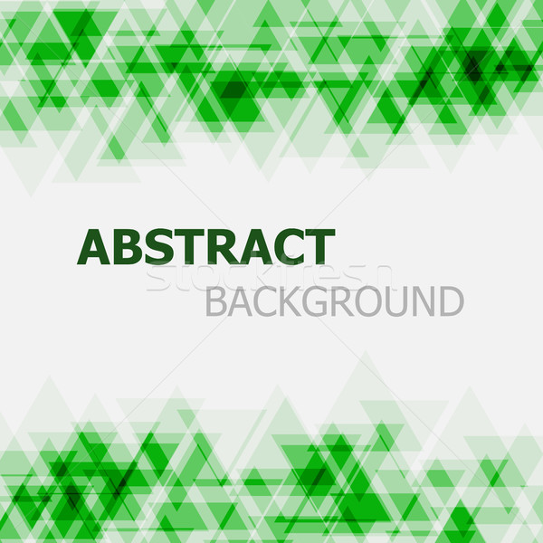 Abstract green triangle overlapping background Stock photo © punsayaporn