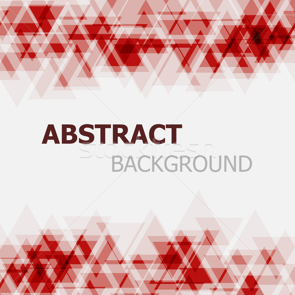 Abstract red triangle overlapping background Stock photo © punsayaporn