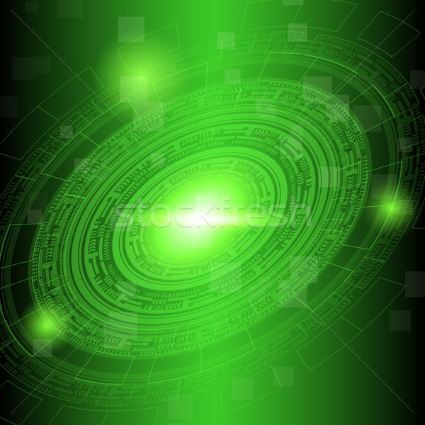 Stockfoto: Abstract · donkere · groene · technologie · voorraad · vector