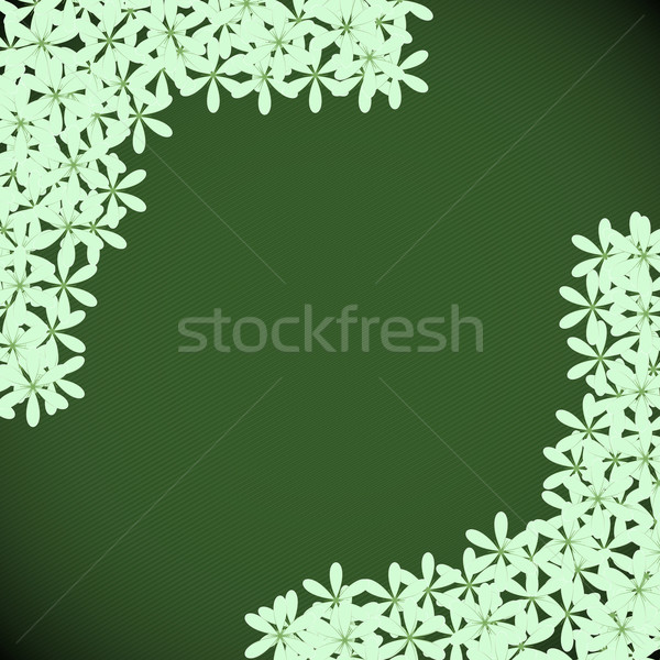 Green floral with dark green background Stock photo © punsayaporn