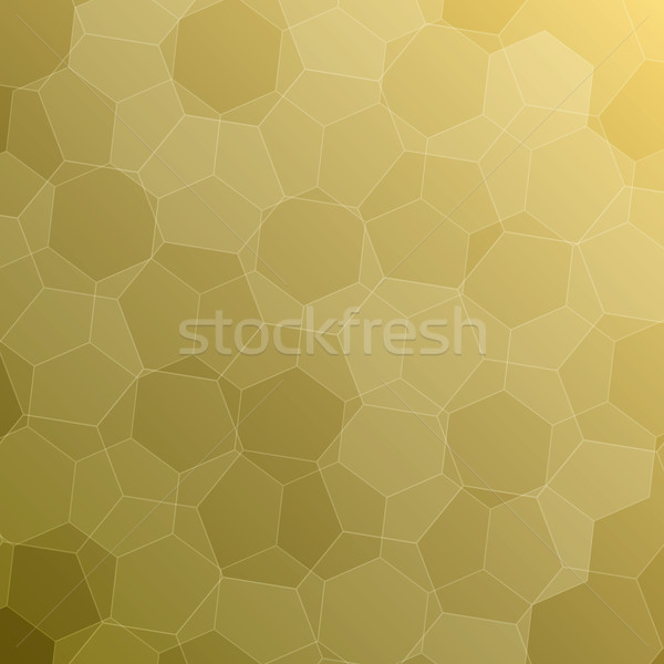 Abstract yellow background with hexagons Stock photo © punsayaporn