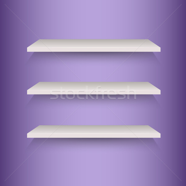書 貨架 紫色 股票 向量 因特網 商業照片 © punsayaporn