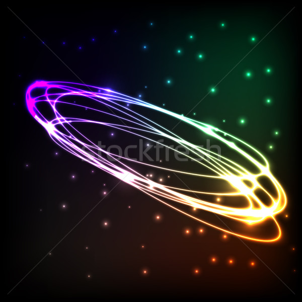 Abstract plasma background with colorful ovals Stock photo © punsayaporn