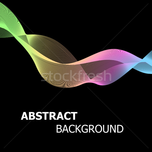 Abstract background with colourful pastel line wave Stock photo © punsayaporn