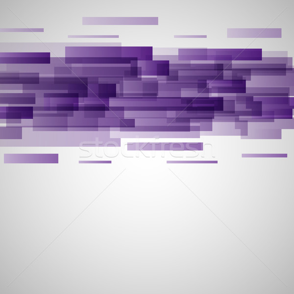 Stock photo: Abstract purple rectangles technology background