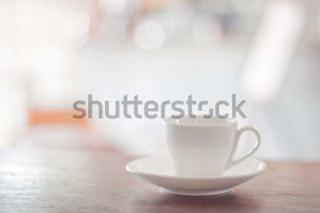 ストックフォト: 白 · コーヒーカップ · エスプレッソ · ショット · 在庫 · 写真