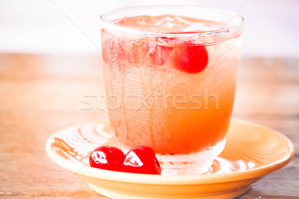 ışık meyve meyve suyu soda içmek Stok fotoğraf © punsayaporn