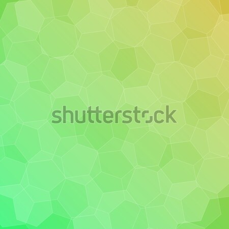 Abstract green-yellow background with hexagons Stock photo © punsayaporn