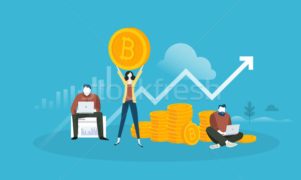 Bitcoin market analysis Stock photo © PureSolution