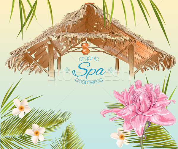 Tropic style spa banner Stock photo © PurpleBird
